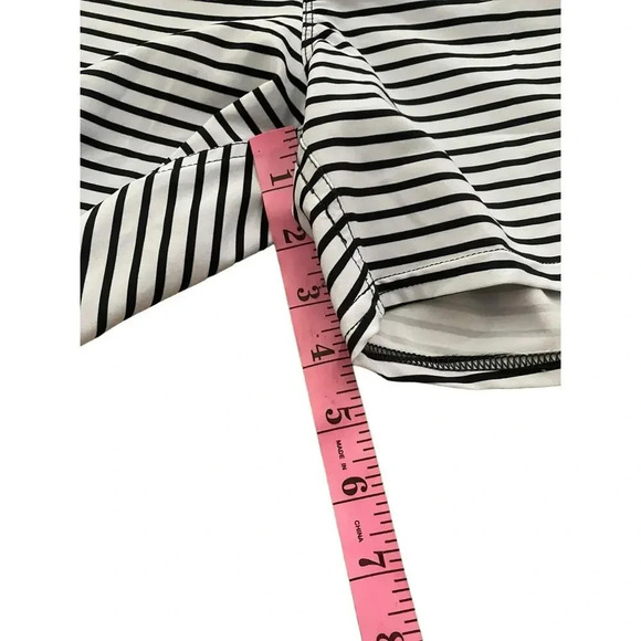 Roxy Black & White Striped Beach Classics 5´´ Negro Swimming Shorts Size M - Picture 3 of 8